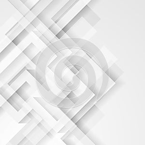 Abstract light grey technology geometric background