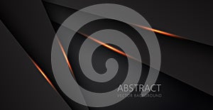 abstract light orange black space frame layout design tech triangle concept gray texture background