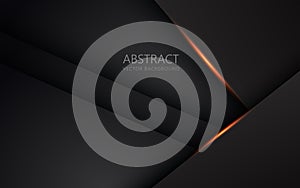 abstract light orange black space frame layout design tech triangle concept gray texture background.