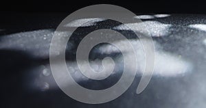 Abstract Light Patterns on Dark Surface