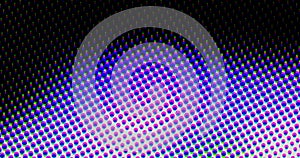 Abstract light purple dots grid halftone wave futuristic twisted pattern with circle minimalism geometry texture on black