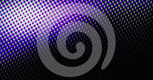 Abstract light purple dots grid halftone wave futuristic twisted pattern with circle minimalism geometry texture on black