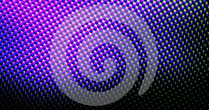 Abstract light purple dots grid halftone wave futuristic twisted pattern with circle minimalism geometry texture on black