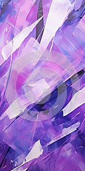 Abstract Light And Purple Painting By Josh Leon