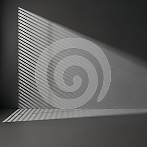 Abstract Light and Shadow Pattern on Wall Surface