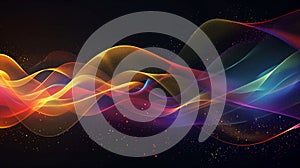 Abstract light speed motion effect. Gold color spiral glow effect