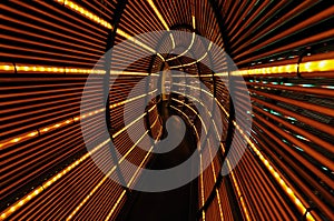 Abstract light tunnel