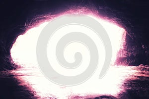 Abstract light tunnel background