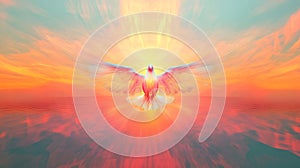 Abstract Lightburst of Easter Spirit