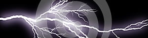 Abstract lightning bolt lighting up the darkness in a storm concept