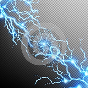 Abstract lightning storm background. EPS 10