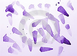 Abstract lilac watercolor on paper texture as background