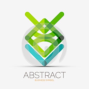 Abstract line composition icon, company logo,