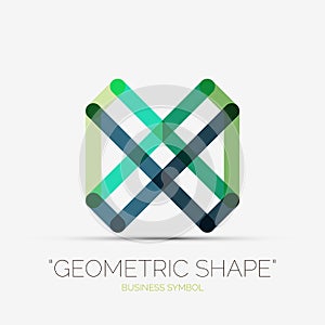 Abstract line composition icon, company logo,