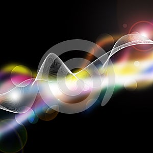 Abstract line curve on abstraact background