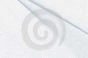 Abstract line, curve & wave geometric pattern. Template, background, surface & shape.