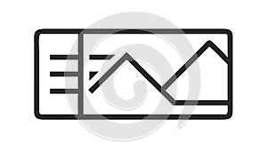 Abstract Line Graph for Conceptual Data Visualization, vector design Generative AI