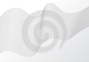 Abstract line pattern design deocorative artwork. Simple design for wavy movement template