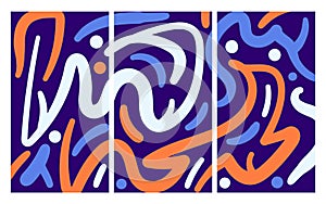 abstract line vector art background with little preasure irregular colorful abstract for festival