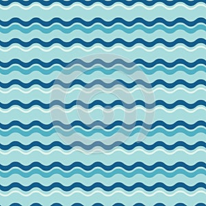 Abstract line wavy stripe seamless pattern vector background