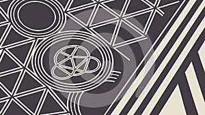 Abstract linear geometric pattern, dynamic and futuristic design, vector design Generative AI