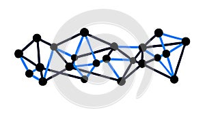 Abstract Linear Network Pattern, Dynamic Tech Connectivity Vector, vector design Generative AI