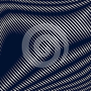 Abstract lined background, optical illusion style. Chaotic lines