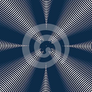 Abstract lined background, optical illusion style. Chaotic lines