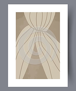 Abstract lines conceptualism wall art print