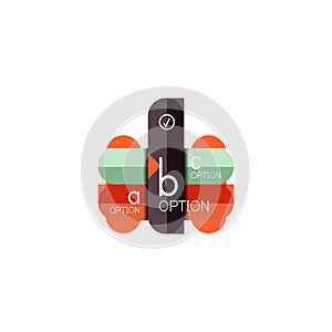 Abstract lines geometric infographic layoutAbstract lines geometric infographic layout, data visualization design
