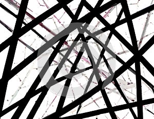 Abstract Lines Intersecting with a Modern Aesthetic