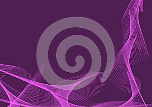 Abstract lines pattern on a purple background