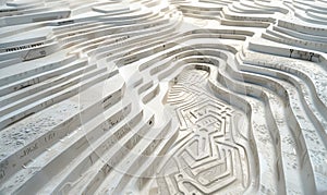 Abstract lines pattern on a white background, abstract background