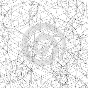 Abstract lines vector background. Random polygons with connections. Abstract template for graphic and business designs.