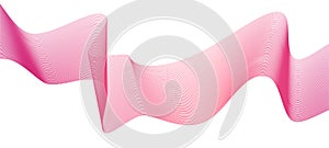 Abstract lines wave background. Dynamic curve line. Technology vector. Pink lines wave design. Curved wavy line.