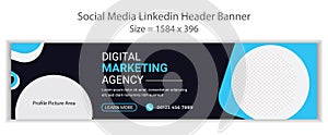 abstract LinkedIn backgrounds Banner design photo
