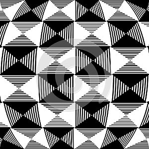 Abstract liny, checkered pattern