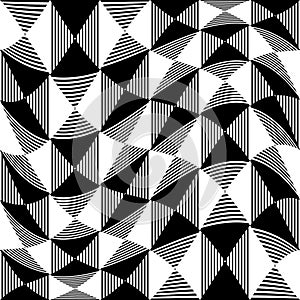 Abstract liny, checkered pattern photo