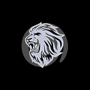 Abstract Lion head logo design inspiration