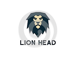 Abstract Lion head logo design inspiration
