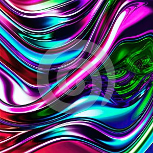 Abstract Liqid Rainbow Background