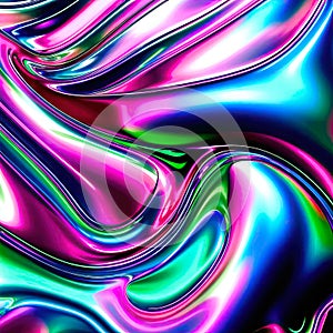 Abstract Liqid Rainbow Background