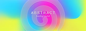 Abstract liquid colorful gradient banner template. Vector long minimal creative background for facebook cover