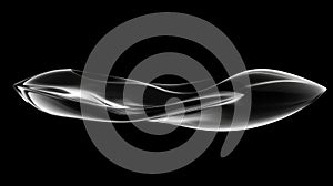 Abstract Liquid Form Swirling Dark Grey Design