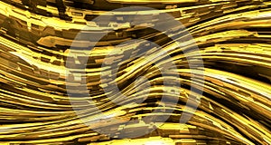 Abstract liquid gold metal background