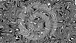 Abstract liquid lines background. Monochrome graffiti art. Black and white grunge poster