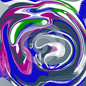 Abstract liquid marble cool background