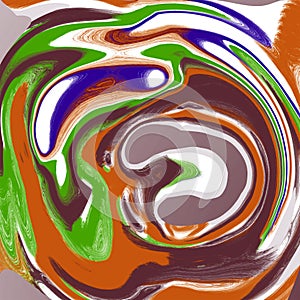 Abstract liquid marble cool background