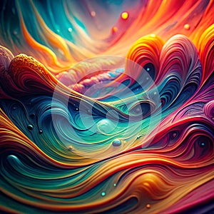 Abstract liquid paint effect gradient texture