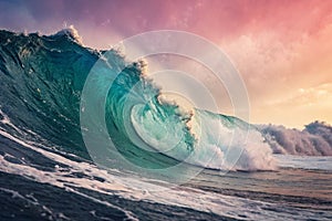 Abstract liquid paint texture with grainy effect